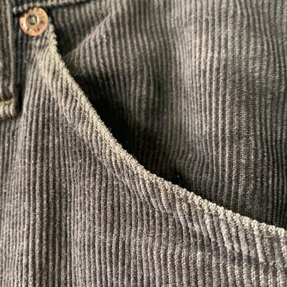 Vintage Plain Pockets corduroy brown pants. W. 30. - Picture 2 of 5